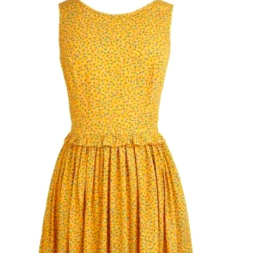 Jack Wills Yellow Shrewsbury Dress